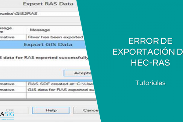 Error de exportación de HEC-geoRAS